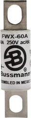 Cooper Bussmann - 250 VAC/VDC, 60 Amp, Fast-Acting Semiconductor/High Speed Fuse - Stud Mount Mount, 3-3/16" OAL, 200 (RMS), 50 at DC kA Rating, 0.81" Diam - Benchmark Tooling