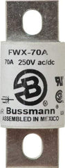 Cooper Bussmann - 250 VAC/VDC, 70 Amp, Fast-Acting Semiconductor/High Speed Fuse - Stud Mount Mount, 3.13" OAL, 200 (RMS), 50 at DC kA Rating, 1.22" Diam - Benchmark Tooling