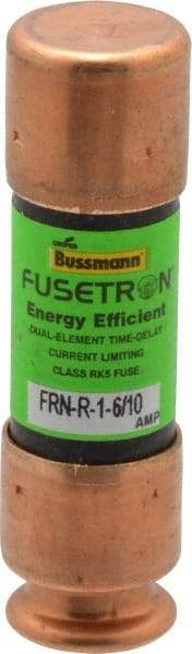 Cooper Bussmann - 125 VDC, 250 VAC, 1.6 Amp, Time Delay General Purpose Fuse - Fuse Holder Mount, 50.8mm OAL, 20 at DC, 200 (RMS) kA Rating, 9/16" Diam - Benchmark Tooling