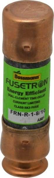 Cooper Bussmann - 125 VDC, 250 VAC, 1.8 Amp, Time Delay General Purpose Fuse - Fuse Holder Mount, 50.8mm OAL, 20 at DC, 200 (RMS) kA Rating, 9/16" Diam - Benchmark Tooling