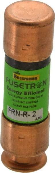 Cooper Bussmann - 125 VDC, 250 VAC, 2 Amp, Time Delay General Purpose Fuse - Fuse Holder Mount, 50.8mm OAL, 20 at DC, 200 (RMS) kA Rating, 9/16" Diam - Benchmark Tooling