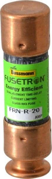 Cooper Bussmann - 125 VDC, 250 VAC, 20 Amp, Time Delay General Purpose Fuse - Fuse Holder Mount, 50.8mm OAL, 20 at DC, 200 (RMS) kA Rating, 9/16" Diam - Benchmark Tooling