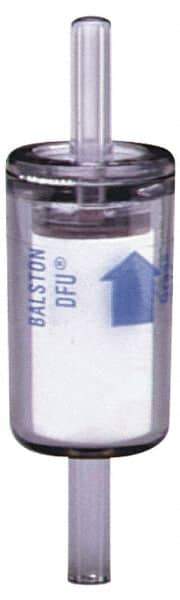 Parker - 1/4" Outlet, 125 Max psi, Inline Filters, Regulators & Lubricators - 6.6 CFM, Disposable Gas or Liquid Filter, 3-1/4" Long - Benchmark Tooling