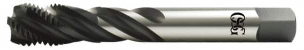 OSG - 1-1/4 - 12 UNF 5 Flute 2B Modified Bottoming Spiral Flute Tap - High Speed Steel, Oxide Finish, 150mm OAL, Right Hand Flute, Right Hand Thread, Series 13015 - Benchmark Tooling