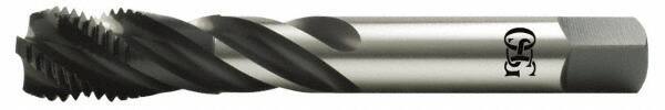OSG - 7/8-14 UNF 4 Flute 2B Modified Bottoming Spiral Flute Tap - High Speed Steel, Oxide Finish, 125mm OAL, Right Hand Flute, Right Hand Thread, Series 13015 - Benchmark Tooling