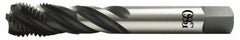 OSG - 7/8-14 UNF 4 Flute 2B Modified Bottoming Spiral Flute Tap - High Speed Steel, Oxide Finish, 125mm OAL, Right Hand Flute, Right Hand Thread, Series 13015 - Benchmark Tooling