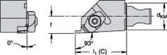 Kennametal - Right Hand, Indexable Grooving Tool Holder - NS Insert Compatibility - Benchmark Tooling