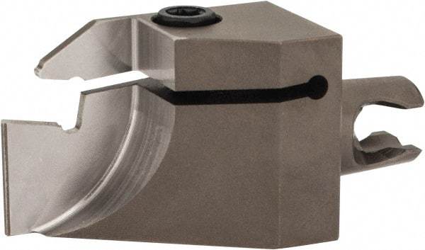 Kennametal - System Size KM16, Left Hand Cut, Modular Cutoff Cutting Unit Head - A2S A2 Insert Style, 1.181" Head Length, 0.669" Center to Cutting Edge, Series Micro A2 - Benchmark Tooling