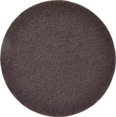 Norton - 3" Diam, 36 Grit Aluminum Oxide Adhesive PSA Disc - Very Coarse, Brown, X Weighted Cloth Backing, Flexible - Benchmark Tooling
