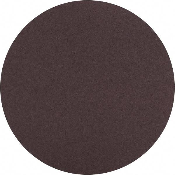 Norton - 10" Diam, 100 Grit Aluminum Oxide Adhesive PSA Disc - Medium Grade, Brown, X Weighted Backing, Flexible - Benchmark Tooling