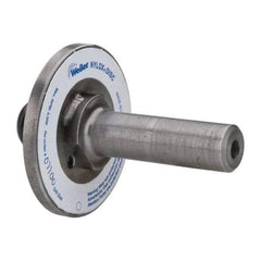 Weiler - 7/8" Arbor Hole to 3/4" Shank Diam Drive Arbor - For 3, 4 & 5" Weiler Disc Brushes, Attached Spindle, Flow Through Spindle - Benchmark Tooling