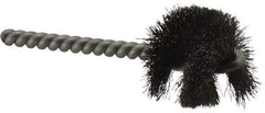 Weiler - 1-1/4" Diam Helical Steel Tube Brush - 0.008" Filament Diam, 1" Brush Length, 3-1/2" OAL, 1/4" Diam Stainless Steel Shank - Benchmark Tooling