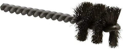 Weiler - 1" Diam Helical Stainless Steel Tube Brush - 0.008" Filament Diam, 1" Brush Length, 3-1/2" OAL, 1/4" Diam Stainless Steel Shank - Benchmark Tooling