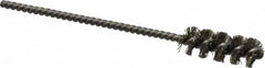 Weiler - 3/8" Diam Helical Stainless Steel Tube Brush - 0.008" Filament Diam, 1" Brush Length, 3-1/2" OAL, 1/8" Diam Stainless Steel Shank - Benchmark Tooling