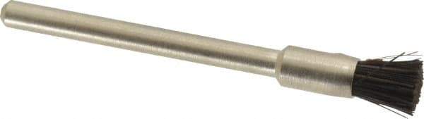 Weiler - 3/16" Brush Diam, Crimped, End Brush - 1/8" Diam Shank, 37,000 Max RPM - Benchmark Tooling