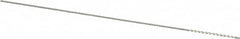 Weiler - 0.075" Diam Helical Nylon Tube Brush - 0.012" Filament Diam, 3/4" Brush Length, 4" OAL, 0.033" Diam Shank - Benchmark Tooling