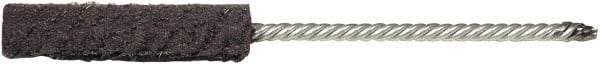 Weiler - 1/2" Diam Helical Steel Tube Brush - 0.006" Filament Diam, 2" Brush Length, 5" OAL, 5/32" Diam Shank - Benchmark Tooling