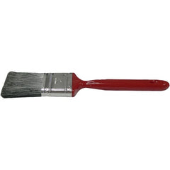 Weiler - 2" Flat Polyester Varnish Brush - 2" Bristle Length, 6-1/2" Metal Handle - Benchmark Tooling