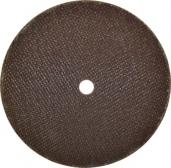 Norton - 6" 60 Grit Aluminum Oxide Cutoff Wheel - 0.035" Thick, 1/2" Arbor, 10,190 Max RPM, Use with Die Grinders - Benchmark Tooling