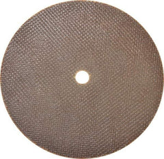 Norton - 6" 60 Grit Aluminum Oxide Cutoff Wheel - 0.06" Thick, 1/2" Arbor, 10,190 Max RPM, Use with Die Grinders - Benchmark Tooling