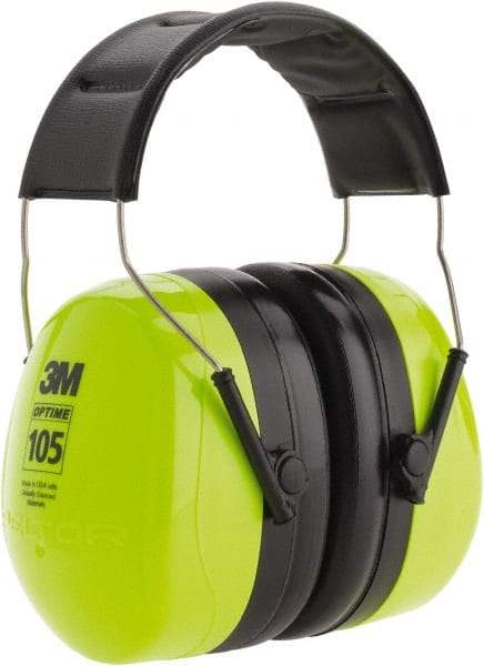 3M - Over the Head Black & Green Earmuffs - 30 NRR Rating - Benchmark Tooling