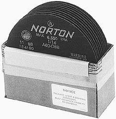 Made in USA - 7" 46 Grit Aluminum Oxide Cutoff Wheel - 3/32" Thick, 1-1/4" Arbor, 5,184 Max RPM, Use with Stationary Tools - Benchmark Tooling