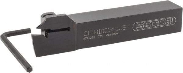 Seco - CFI, Right Hand Cut, 1" Shank Height x 1" Shank Width, Indexable Turning Toolholder - 6" OAL, LC..1604.. Insert Compatibility, Series Jetstream - Benchmark Tooling