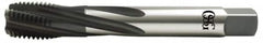 OSG - 1-1/4 - 7 UNC 5 Flute 2B Modified Bottoming Spiral Flute Tap - Vanadium High Speed Steel, Oxide Finish, 180mm OAL, Right Hand Flute, Right Hand Thread, Series 13014 - Benchmark Tooling