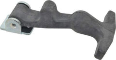 Value Collection - 5-7/8" Long x 3-1/8" Wide x 1-1/4" High, Draw Latch - EPDM Rubber Handle, 1010 Steel Keeper & Bracket, Aluminum Rivet, with Black Finish - Benchmark Tooling