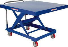 Vestil - 2,000 Lb Capacity, 34" Lift Height, Portable Workstation Manually Operated Lift - Benchmark Tooling