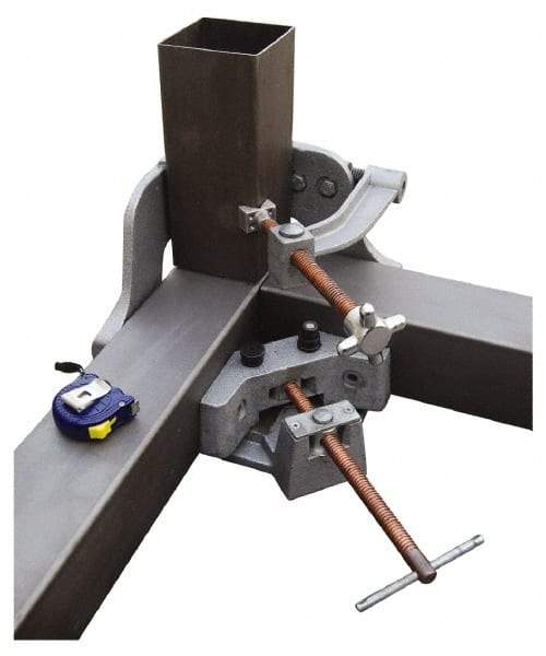 Strong Hand Tools - Fixed Angle, 3 Axes, 5.32" Long, 2-1/4" Jaw Height, 4-3/4" Max Capacity, Steel Angle & Corner Clamp - 90° Clamping Angle - Benchmark Tooling