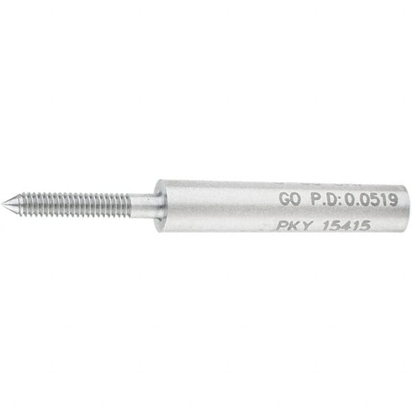 SPI - #0-80, Class 2B, 3B, Single End Plug Thread Go Gage - Steel, Size 000 Handle Not Included - Benchmark Tooling
