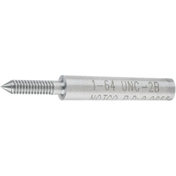 SPI - #1-64, Class 2B, Single End Plug Thread No Go Gage - Steel, Size 000 Handle Not Included - Benchmark Tooling