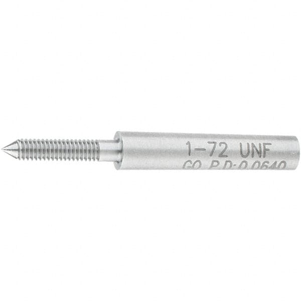 SPI - #1-72, Class 2B, 3B, Single End Plug Thread Go Gage - Steel, Size 000 Handle Not Included - Benchmark Tooling