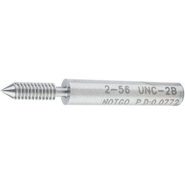 SPI - #2-56, Class 2B, Single End Plug Thread No Go Gage - Steel, Size 000 Handle Not Included - Benchmark Tooling