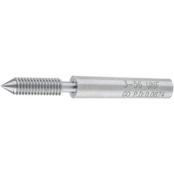 SPI - #3-56, Class 2B, 3B, Single End Plug Thread Go Gage - Steel, Size 000 Handle Not Included - Benchmark Tooling