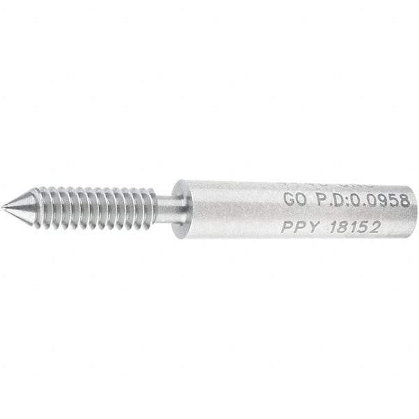 SPI - #4-40, Class 2B, 3B, Single End Plug Thread Go Gage - Steel, Size 00 Handle Not Included - Benchmark Tooling