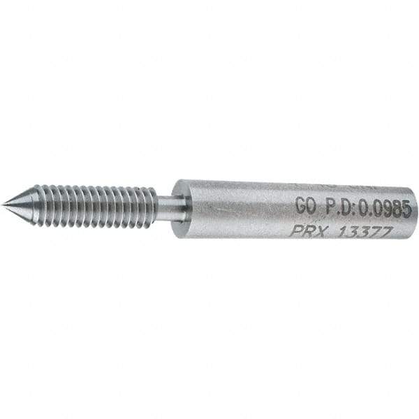 SPI - #4-48, Class 2B, 3B, Single End Plug Thread Go Gage - Steel, Size 00 Handle Not Included - Benchmark Tooling