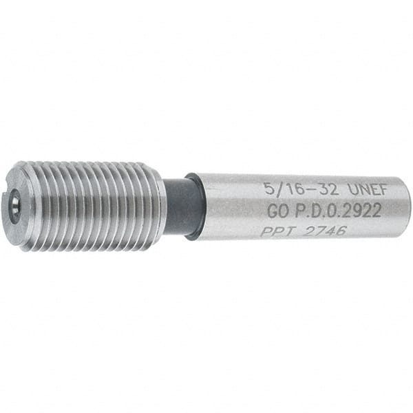 SPI - 5/16-32, Class 2B, 3B, Single End Plug Thread Go Gage - Steel, Size 1 Handle Not Included - Benchmark Tooling