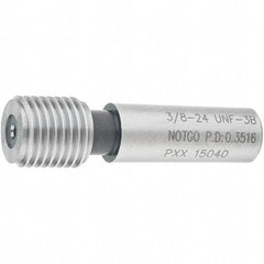 SPI - 3/8-24, Class 3B, Single End Plug Thread No Go Gage - Steel, Size 2 Handle Not Included - Benchmark Tooling