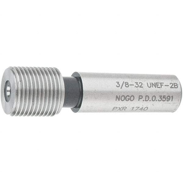 SPI - 3/8-32, Class 2B, Single End Plug Thread No Go Gage - Steel, Size 2 Handle Not Included - Benchmark Tooling