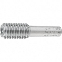 SPI - 7/16-14, Class 2B, 3B, Single End Plug Thread Go Gage - Steel, Size 2 Handle Not Included - Benchmark Tooling