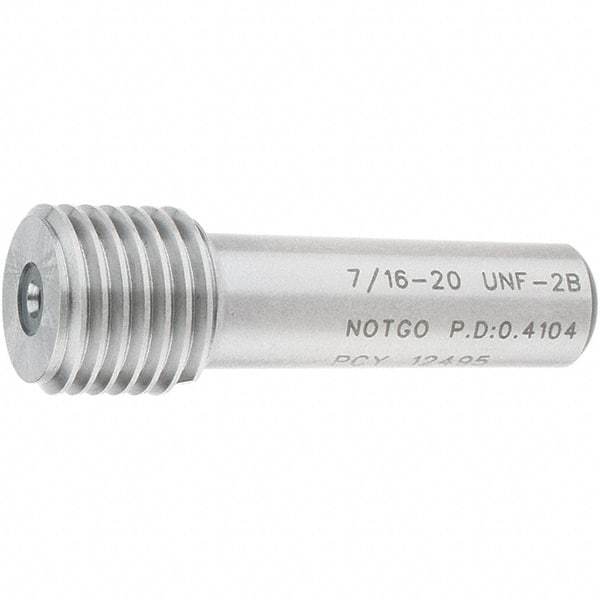 SPI - 7/16-20, Class 2B, Single End Plug Thread No Go Gage - Steel, Size 2 Handle Not Included - Benchmark Tooling