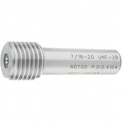 SPI - 7/16-20, Class 2B, Single End Plug Thread No Go Gage - Steel, Size 2 Handle Not Included - Benchmark Tooling