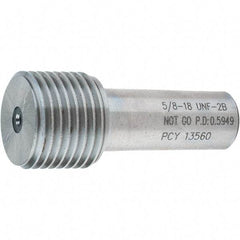 SPI - 5/8-18, Class 2B, Single End Plug Thread No Go Gage - Steel, Size 3 Handle Not Included - Benchmark Tooling