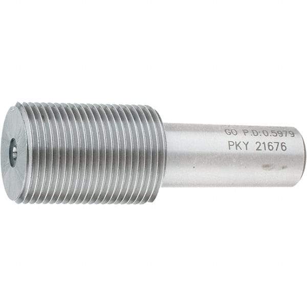 SPI - 5/8-24, Class 2B, 3B, Single End Plug Thread Go Gage - Steel, Size 3 Handle Not Included - Benchmark Tooling