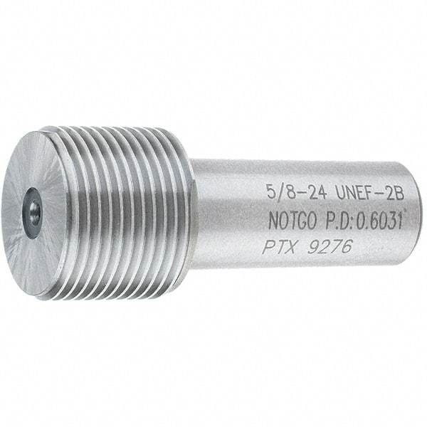 SPI - 5/8-24, Class 2B, Single End Plug Thread No Go Gage - Steel, Size 3 Handle Not Included - Benchmark Tooling