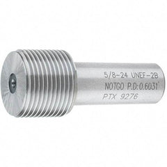 SPI - 5/8-24, Class 2B, Single End Plug Thread No Go Gage - Steel, Size 3 Handle Not Included - Benchmark Tooling