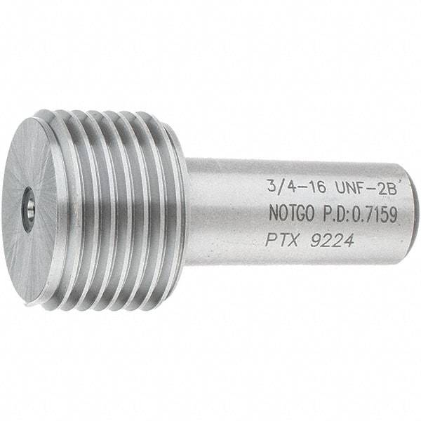 SPI - 3/4-16, Class 2B, Single End Plug Thread No Go Gage - Steel, Size 3 Handle Not Included - Benchmark Tooling