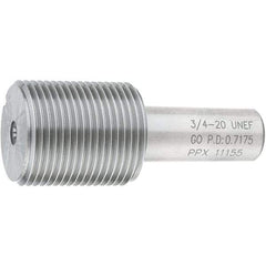 SPI - 3/4-20, Class 2B, 3B, Single End Plug Thread Go Gage - Steel, Size 3 Handle Not Included - Benchmark Tooling